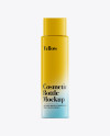 White Plastic Cosmetic Bottle Mockup White Plastic Cosmetic Bottle Mockup