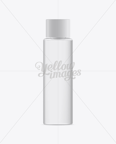 Plastic Cosmetic Bottle W/ Clear Liquid Mockup Plastic Cosmetic Bottle W/ Clear Liquid Mockup