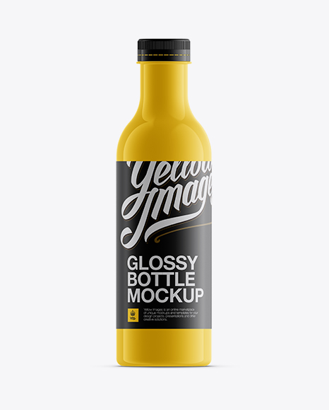 Glossy Juice Bottle Mockup