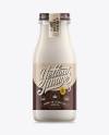 Glass Bottle W/ Milk Mockup