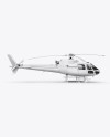 Eurocopter AS350 Mockup Right Side View - Free Download Images High