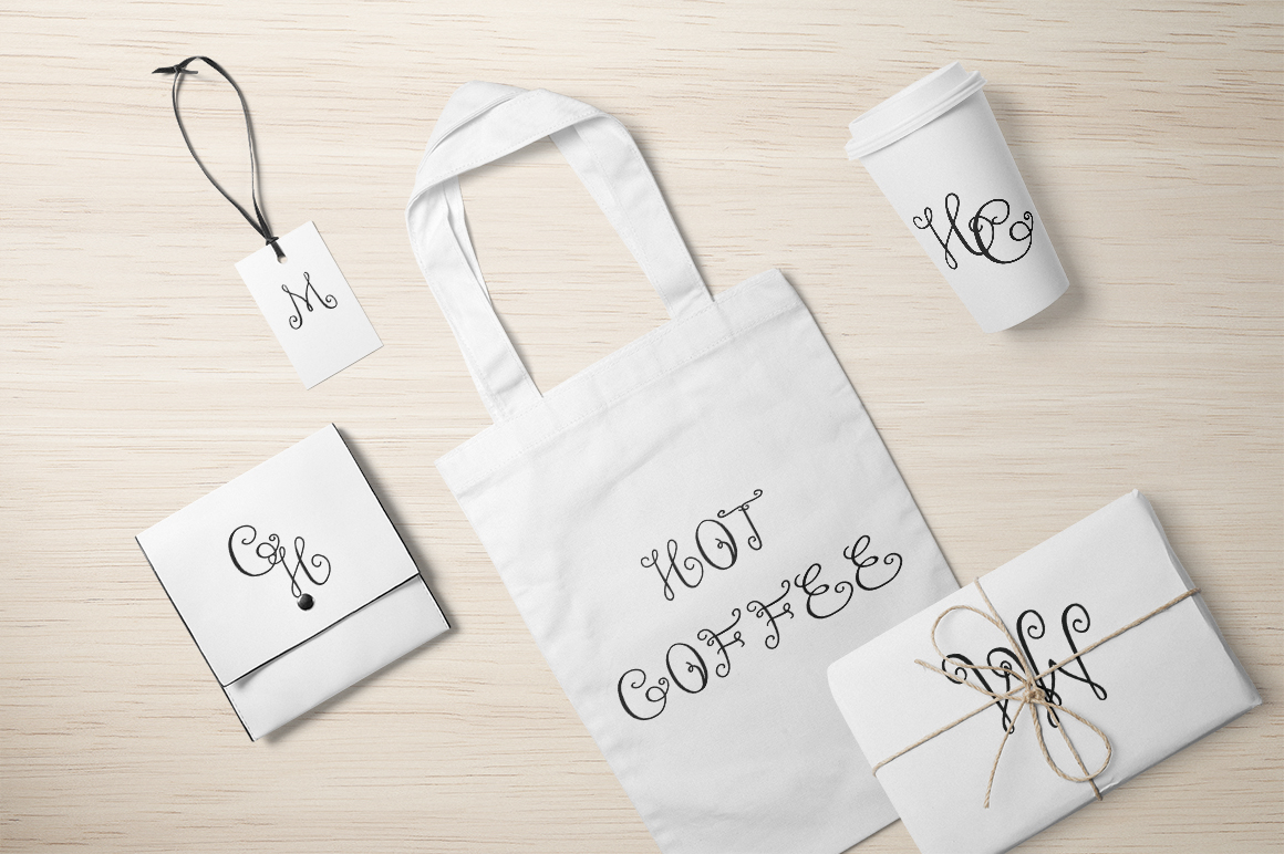 Monogram ELEGANTO Duo Font Monogram ELEGANTO Duo Font