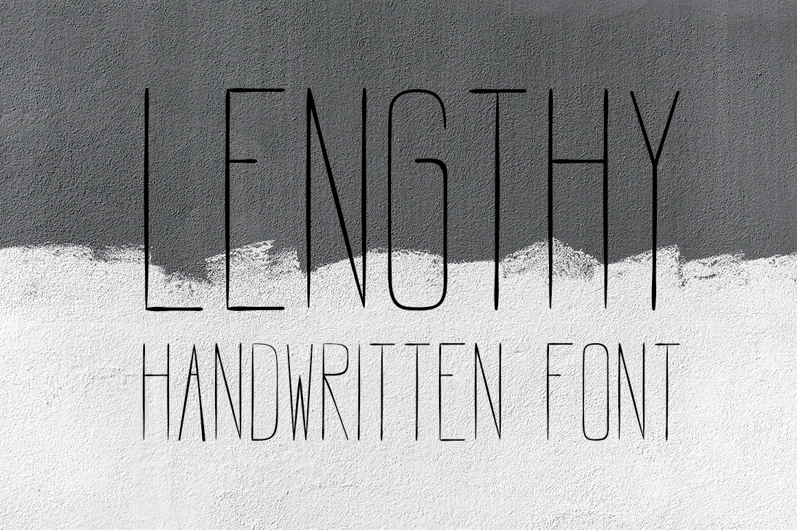 LENGTHY | All Caps Brush Font LENGTHY | All Caps Brush Font