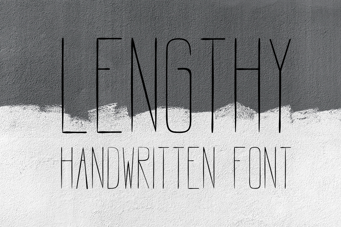 LENGTHY | All Caps Brush Font