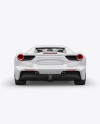 Ferrari 488 Mockup - Back view Ferrari 488 Mockup - Back view