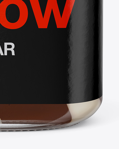 Glass Jar with Mixed Spread Mockup - Front View