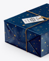 Paper Gift Packaging Mockup - Half Side View (High Angle Shot)