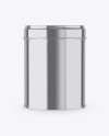 Metallic Tin Box Mockup