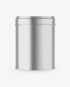 Matte Metallic Tin Box Mockup