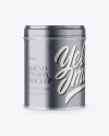 Matte Metallic Tin Box Mockup