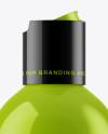 Opened Glossy Cosmetic Bottle Mockup