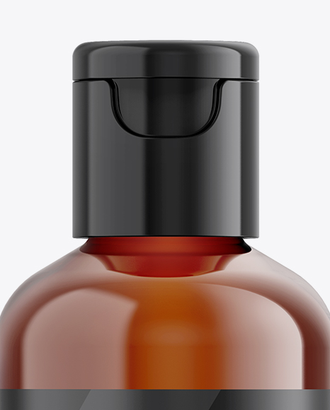 Amber Cosmetic Bottle Mockup