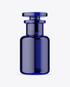 Blue Glass Bottle Mockup