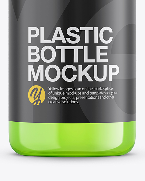 Cosmetic Bottle With Transparent Liquid Mockup