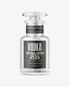 Clear Glass Vodka Bottle Mockup