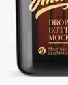 Square Amber Glass Bottle w/ Dropper Mockup