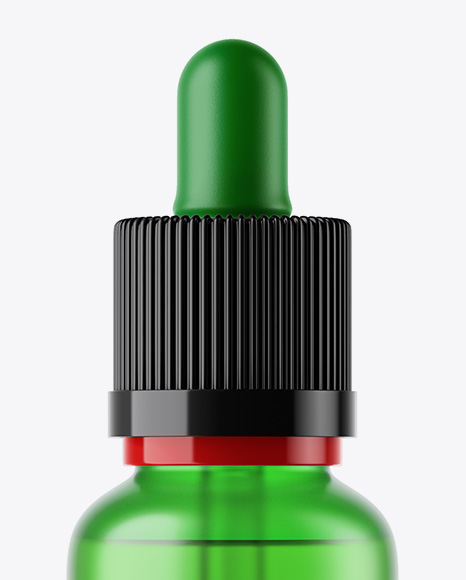 Frosted Glass Dropper Bottle Mockup