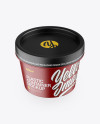 Matte Container Mockup - Front View (High-Angle Shot)