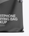 Textured Smartphone Carrying Bag Mockup