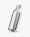 Slanted Matte Metallic Drink Bottle Mockup