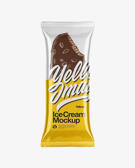 Ice Cream Bar with Nuts Mockup