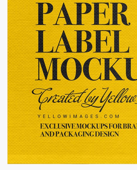 Paper Label With Rope Mockup