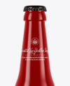 Glossy Ceramic Beer Bottle Mockup