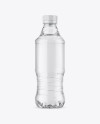 Clear PET Bottle with Water Mockup