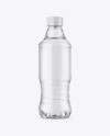 Clear PET Bottle with Water Mockup