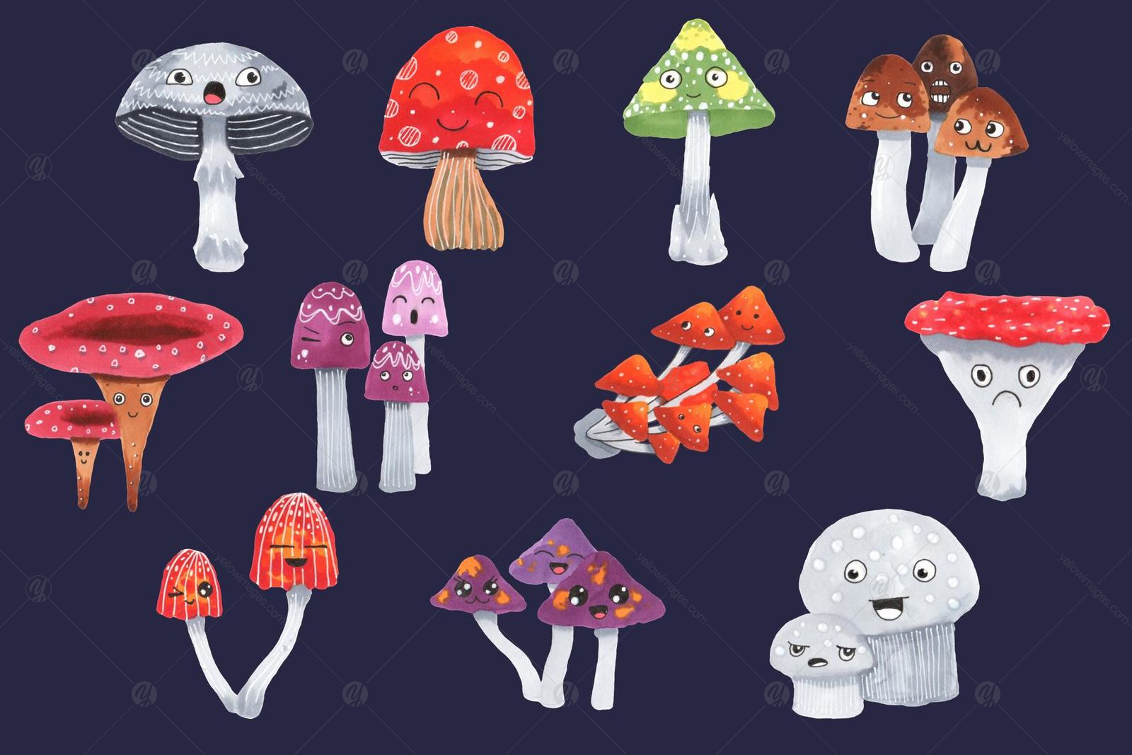 Cozy Moshrooms Marker Collection