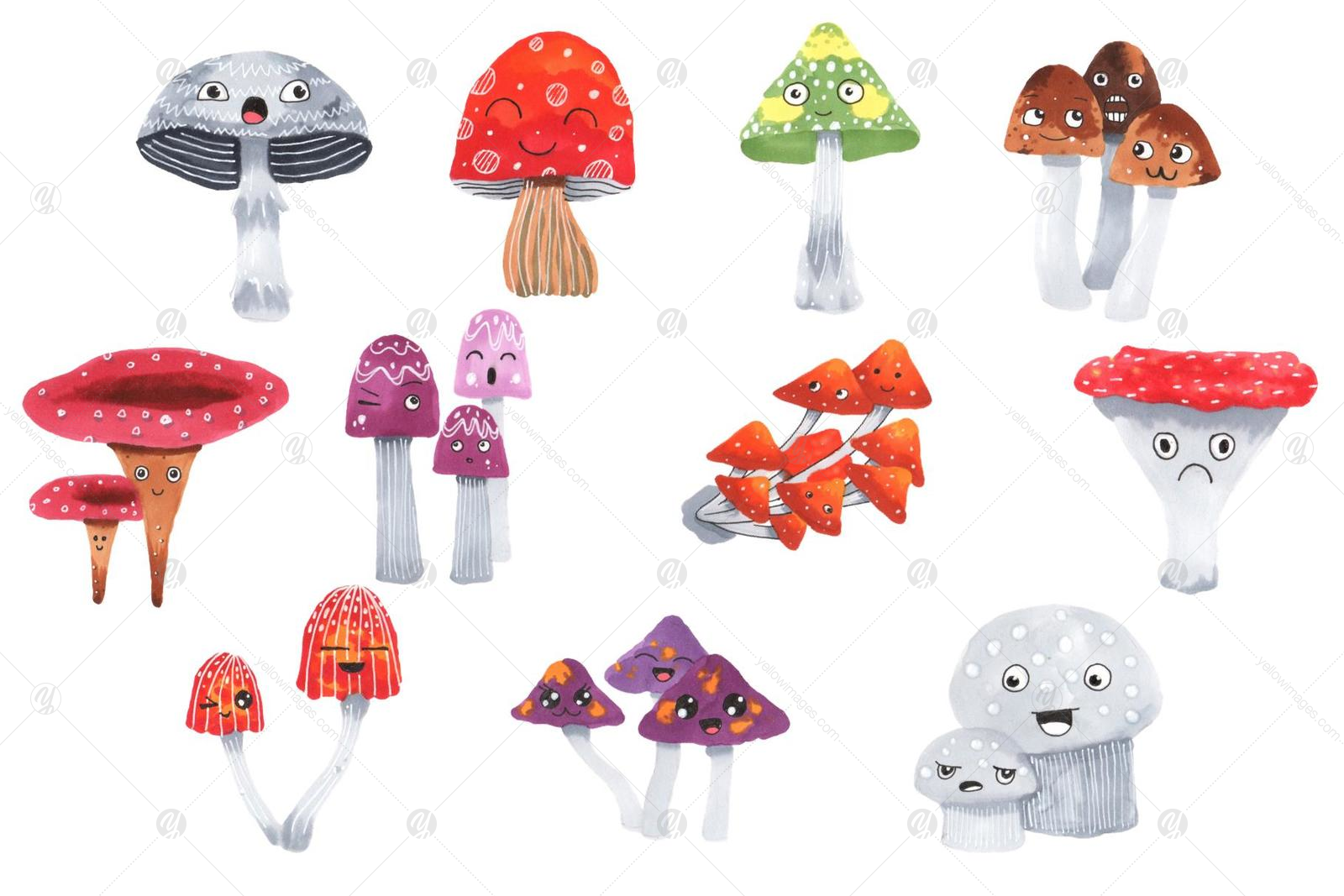 Cozy Moshrooms Marker Collection