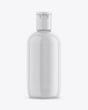 Glossy Plastic Cosmetic Bottle Mockup