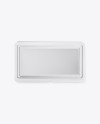 Closed Transparent Box with Lashes Mockup - Top View