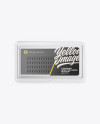 Closed Transparent Box with Lashes Mockup - Top View