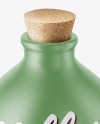 Matte Bottle With Cork Mockup - High-Angle Shot