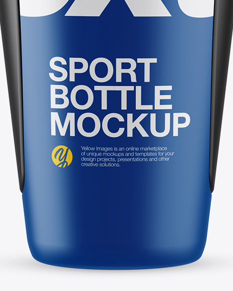 Matte Sport Bottle Mockup