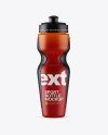 Textured Plastic Sport Bottle Mockup