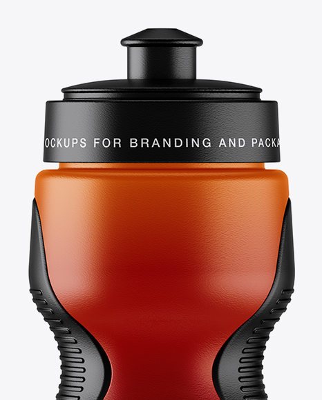 Textured Plastic Sport Bottle Mockup