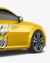 Audi TT Mockup - Back Half Side View