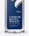 Plastic Cosmetic Bottle Mockup - Front View