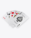 Five Playing Cards Mockup