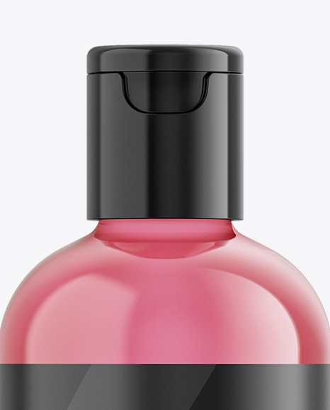 Cosmetic Bottle With Transparent Liquid Mockup