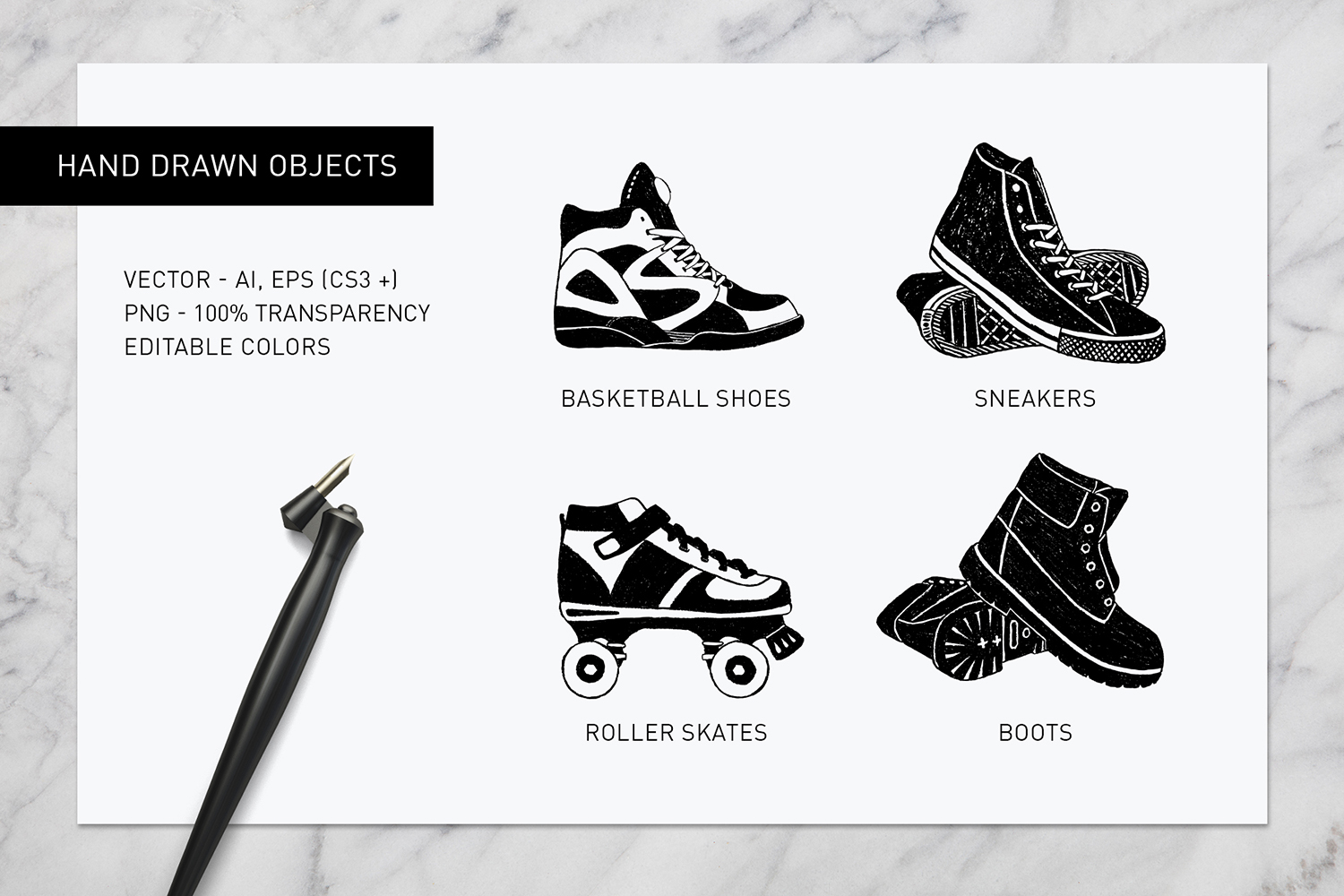 Good Shoes. 8 Inspirational Badges