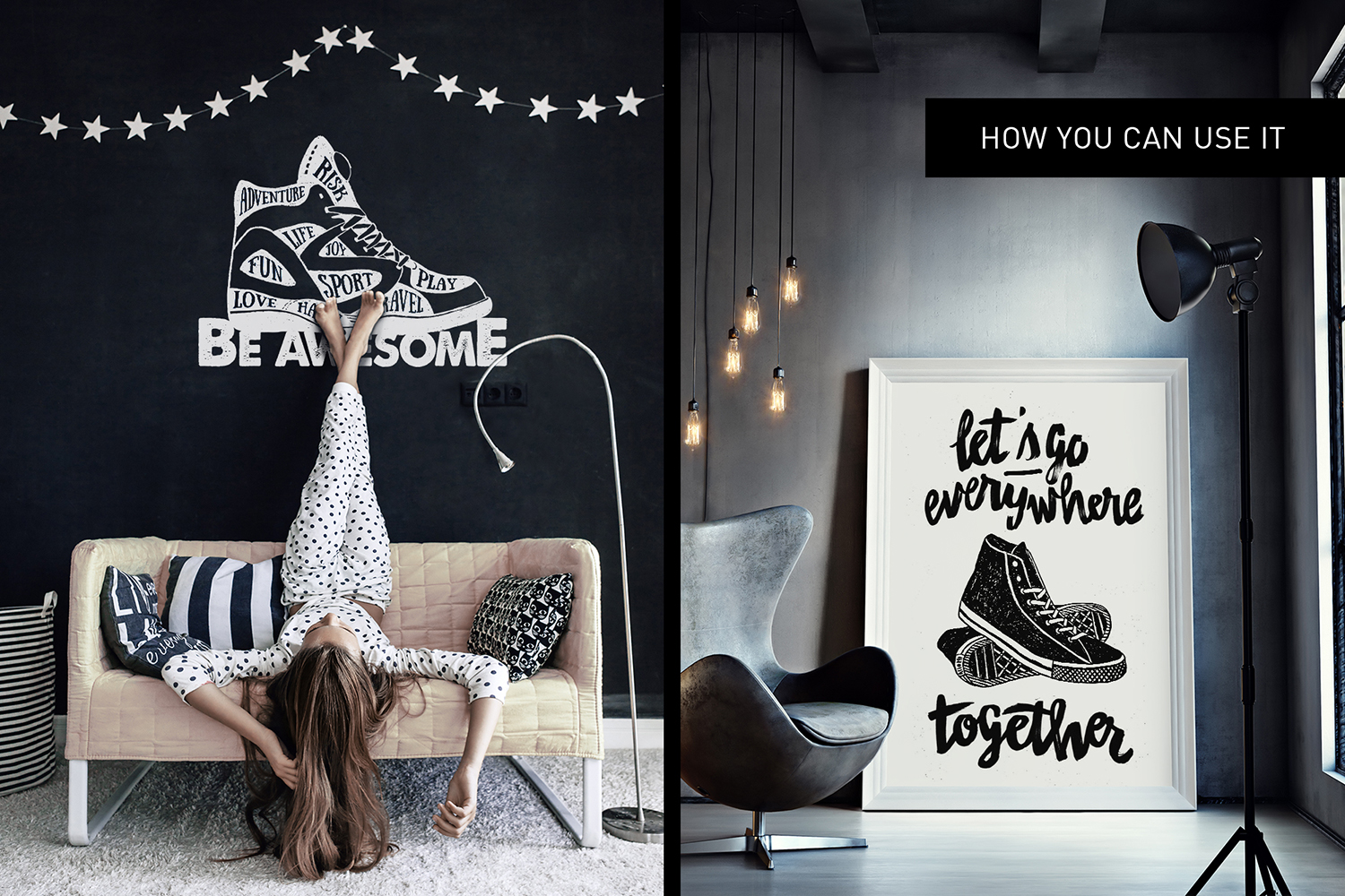 Good Shoes. 8 Inspirational Badges Good Shoes. 8 Inspirational Badges