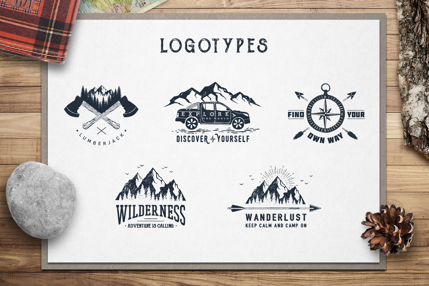 Wanderlust. 15 Double Exposure Logos Wanderlust. 15 Double Exposure Logos