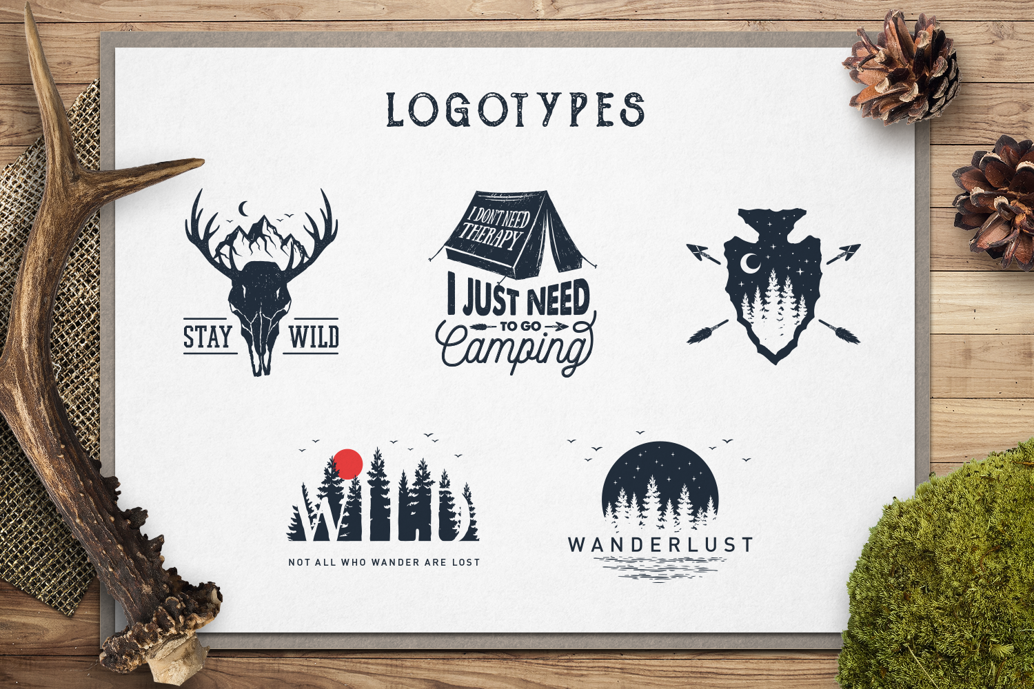 Wanderlust. 15 Double Exposure Logos Wanderlust. 15 Double Exposure Logos