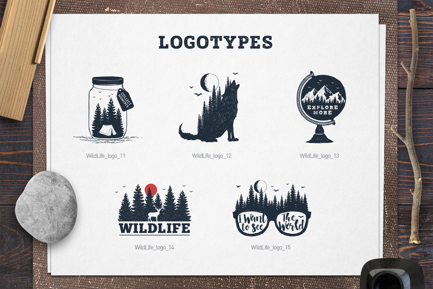 WildLife. 15 Double Exposure Logos WildLife. 15 Double Exposure Logos