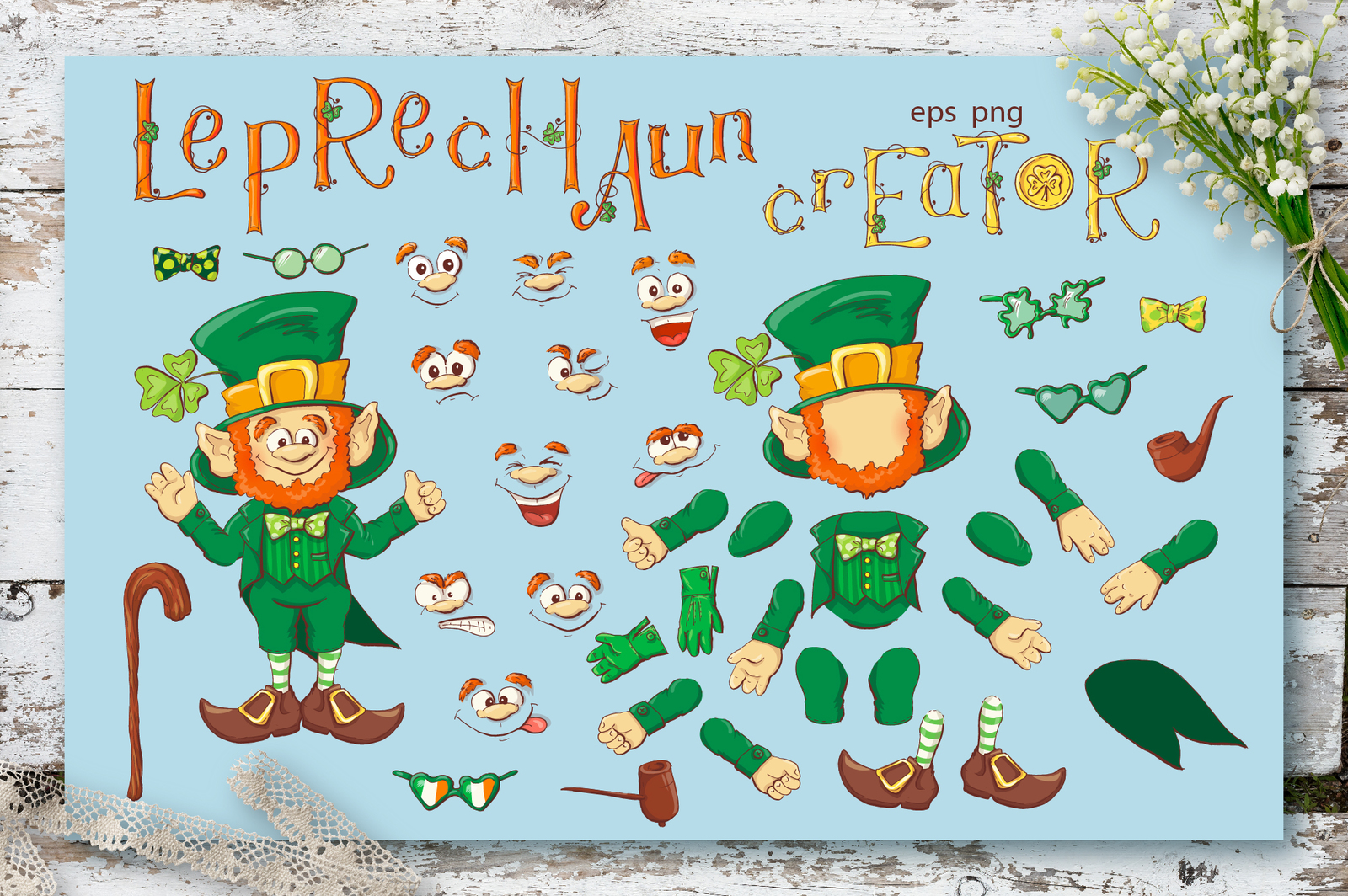 Leprechaun – St. Patrick’s Day Set Leprechaun – St. Patrick’s Day Set