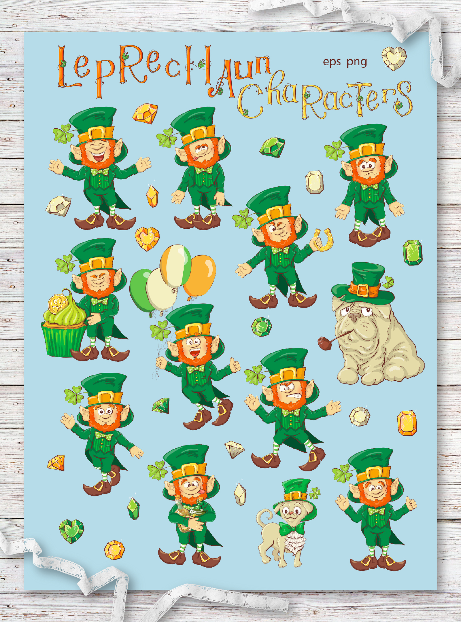 Leprechaun – St. Patrick’s Day Set Leprechaun – St. Patrick’s Day Set