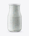 Glass Jar with Tartar Sauce Mockup